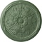 Ekena Millwork Luton Ceiling Medallion (Fits Canopies up to 3 1/2"), Hand-Painted Athenian Green, 21"OD x 2"P CM21LUAGF - alternate 1